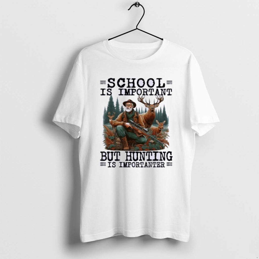 Official Hunting School Is Important T-Shirts, Hoodie, Sweatshirt | PopFlextees.com