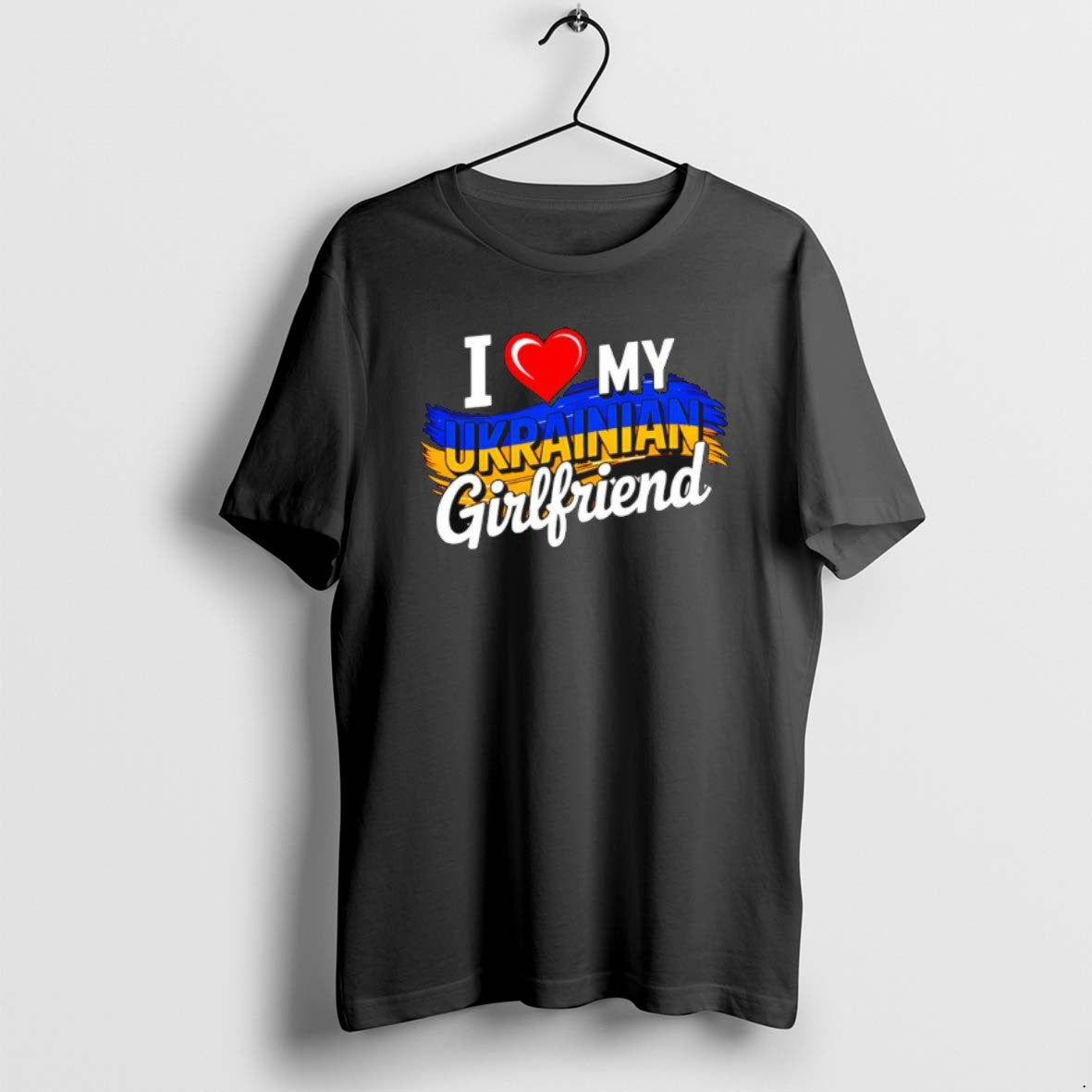Official I Love My Ukrainian Girlfriend In Heart T-Shirts, Hoodie, Sweatshirt | PopFlextees.com