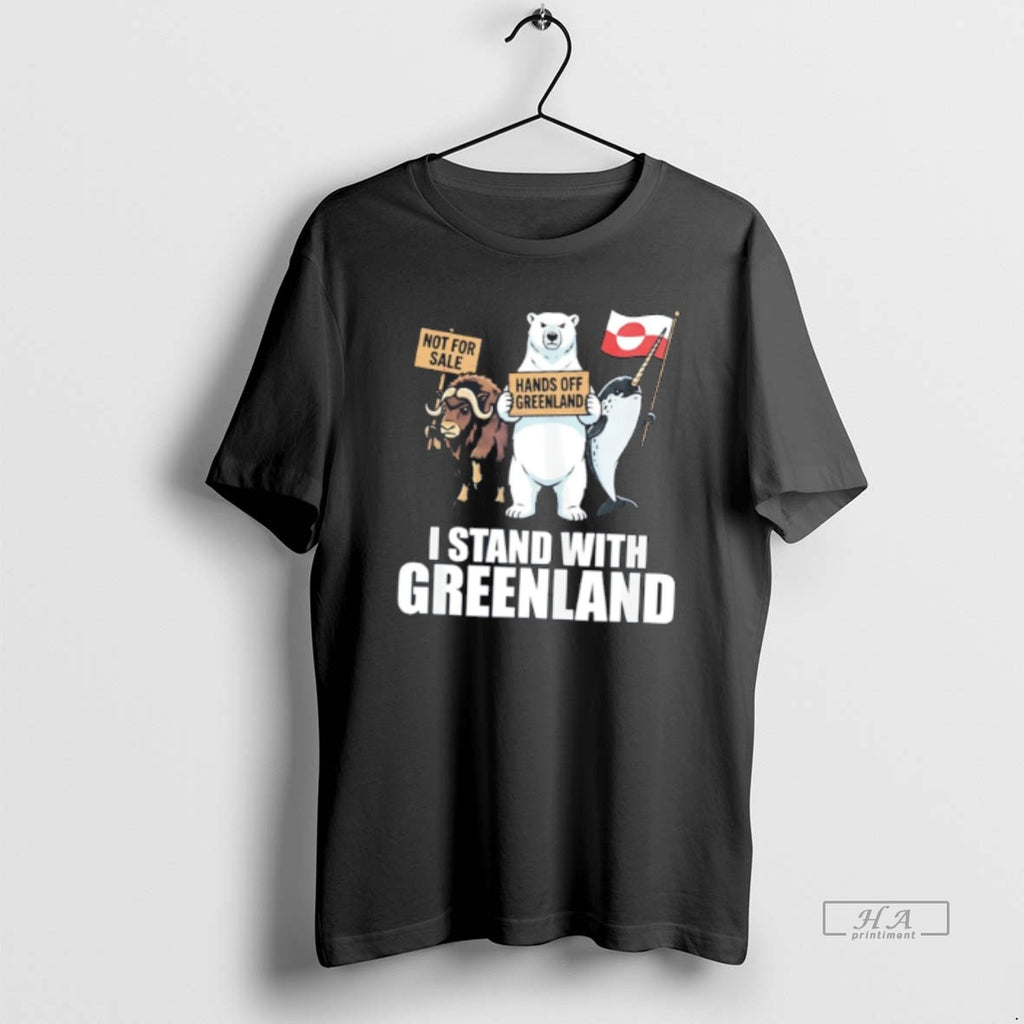 Official I Stand With Greenland Not For Sale Hands Of Greenland Tee Hoodie, Sweatshirt | PopFlextees.com