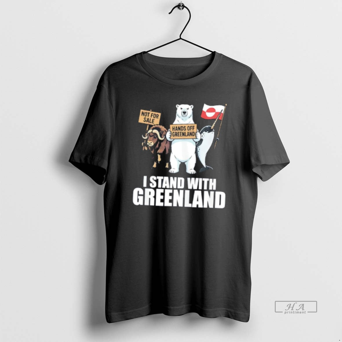 Official I Stand With Greenland Not For Sale Hands Of Greenland Tee Hoodie, Sweatshirt | PopFlextees.com