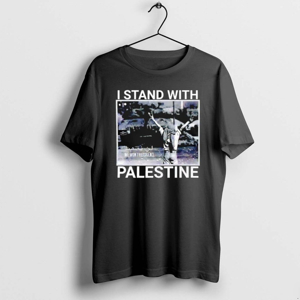 Official I Stand With Palestine We Wont Be Silent Graphic T-Shirts, Hoodie, Sweatshirt | PopFlextees.com