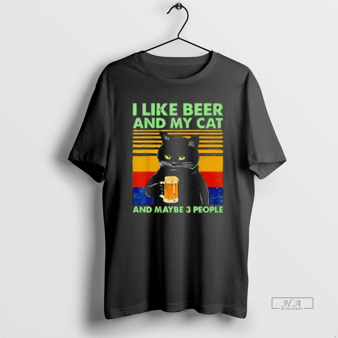 Official I Like Beer And My Cat And Maybe 3 People T-Shirts, Hoodie, Sweatshirt | PopFlextees.com
