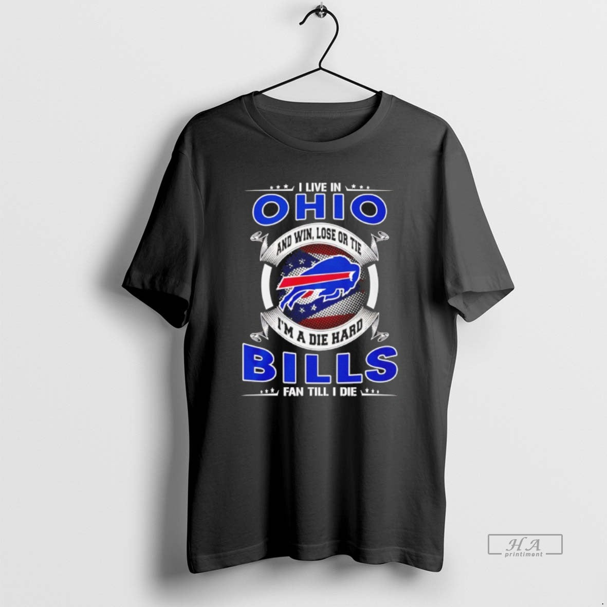 Official I Live Ohio Win Lose Tie Im Die Hard Bills T-Shirts, Hoodie, Sweatshirt