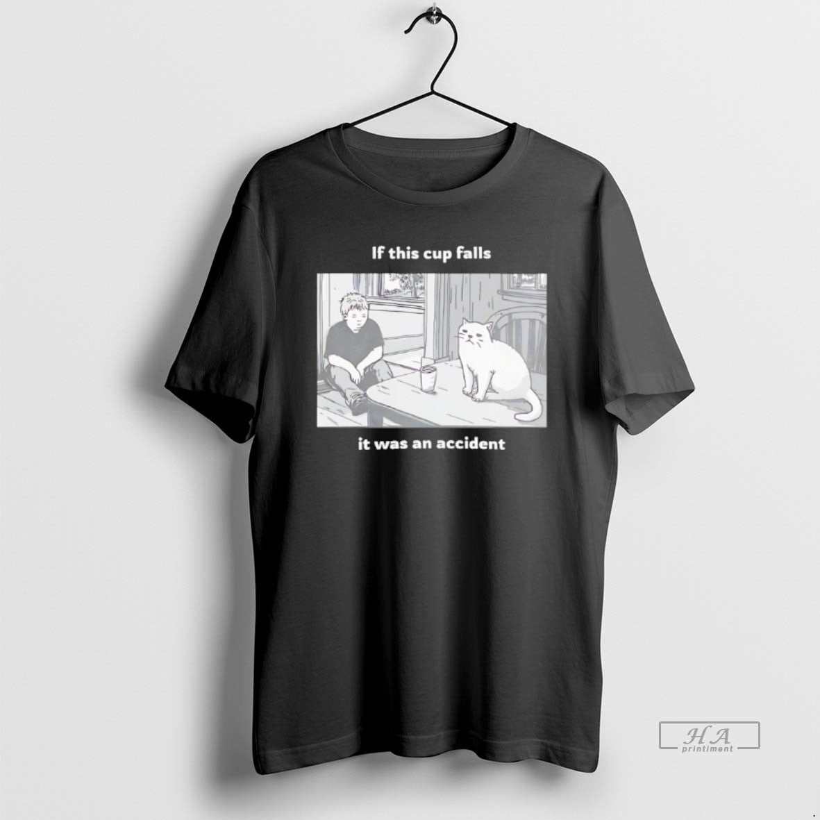 Official If This Cup Falls It Was An Accident Art T-Shirts, Hoodie, Sweatshirt | PopFlextees.com