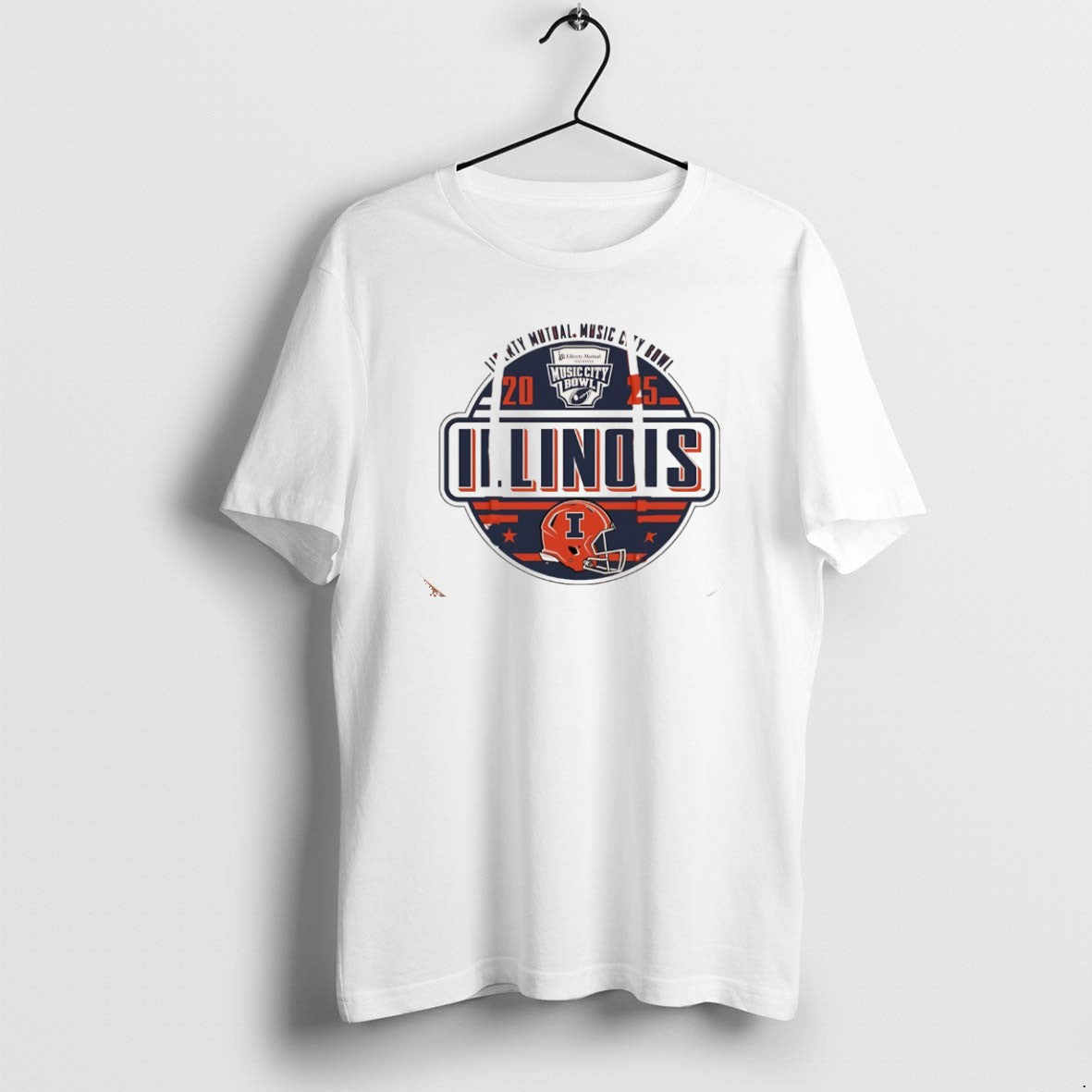 Official Illinois Football 2025 Music City Bowl Logo Christmas T-Shirts, Hoodie, Sweatshirt | PopFlextees.com