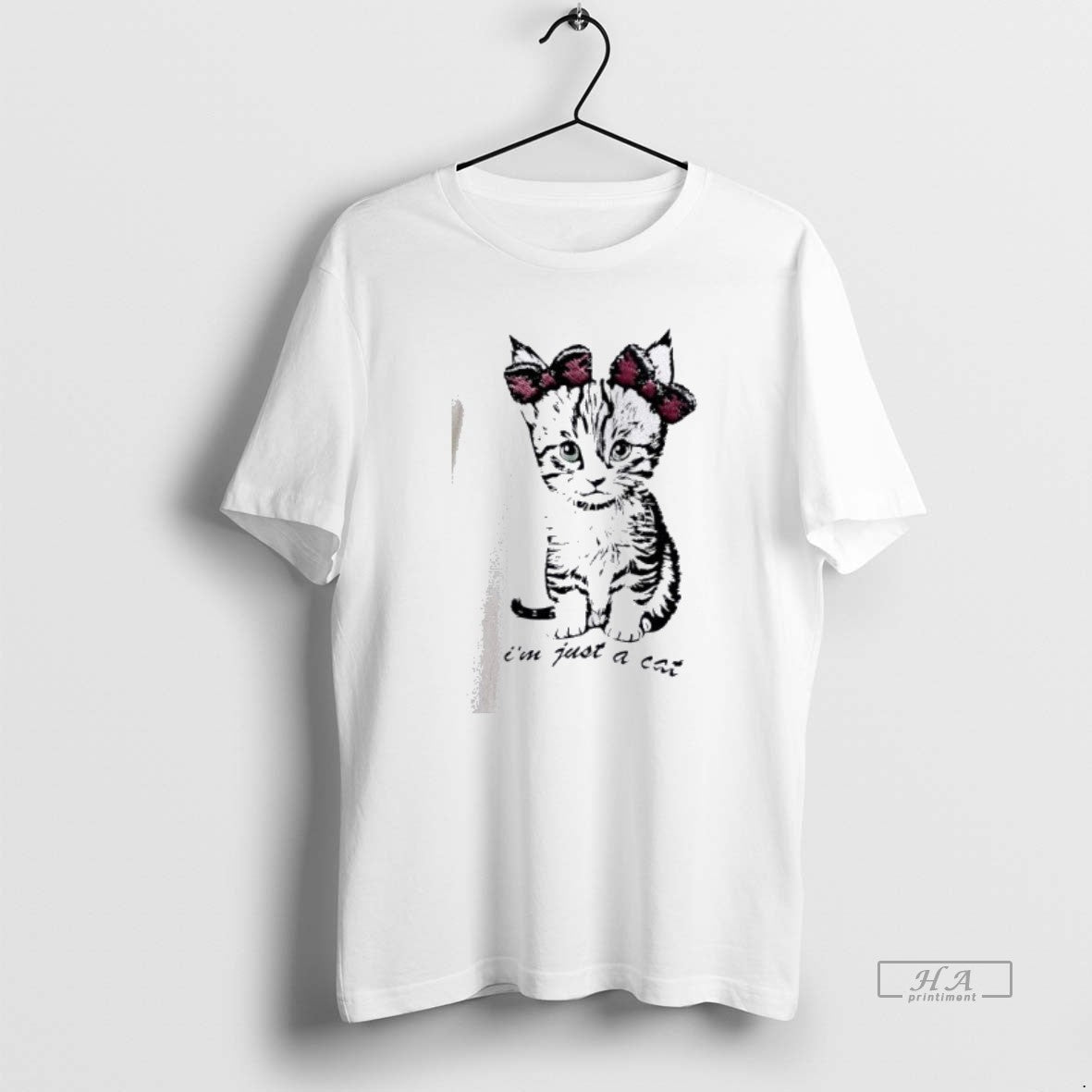 Official Im Just A Cat Wear A Bow Tie Cute T-Shirts, Hoodie, Sweatshirt | PopFlextees.com