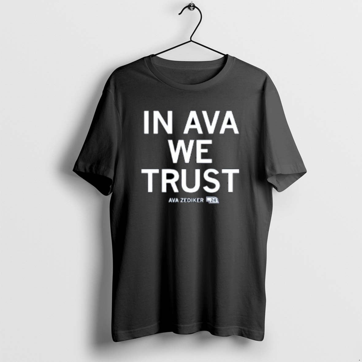 Official In Ava Zediker We Trust Circle Black T-Shirts, Hoodie, Sweatshirt | PopFlextees.com