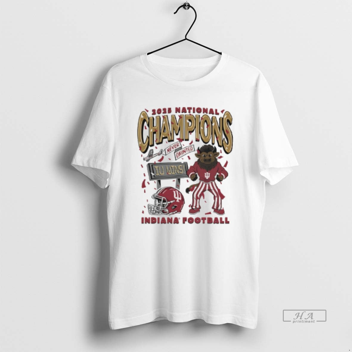 Official Indiana Football 2025 National Champions Hoosier The Bison T-Shirts, Hoodie, Sweatshirt | PopFlextees.com