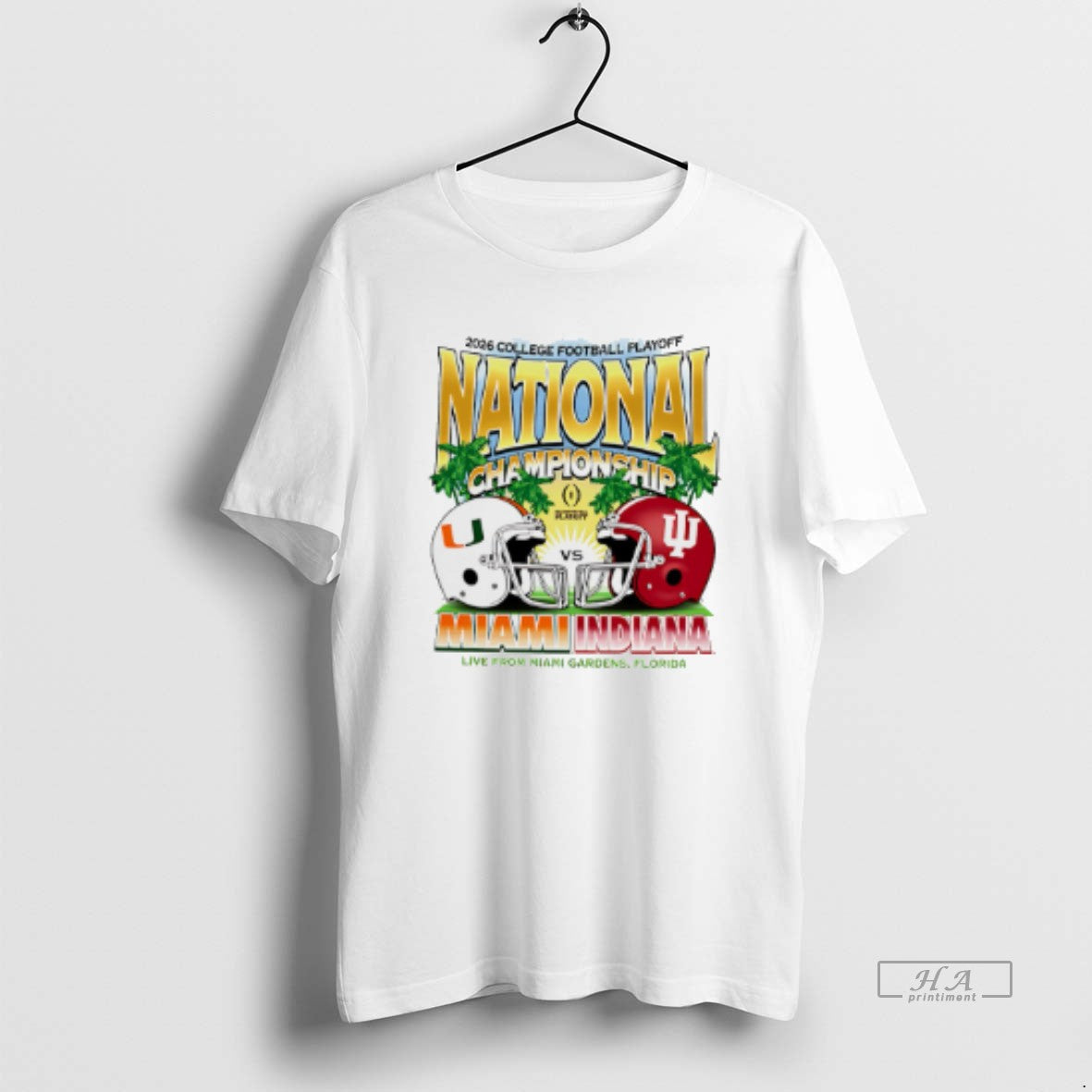 Official Indiana Vs Miami Football 2026 Cfp National Championship Head To Head T-Shirts, Hoodie, Sweatshirt | PopFlextees.com