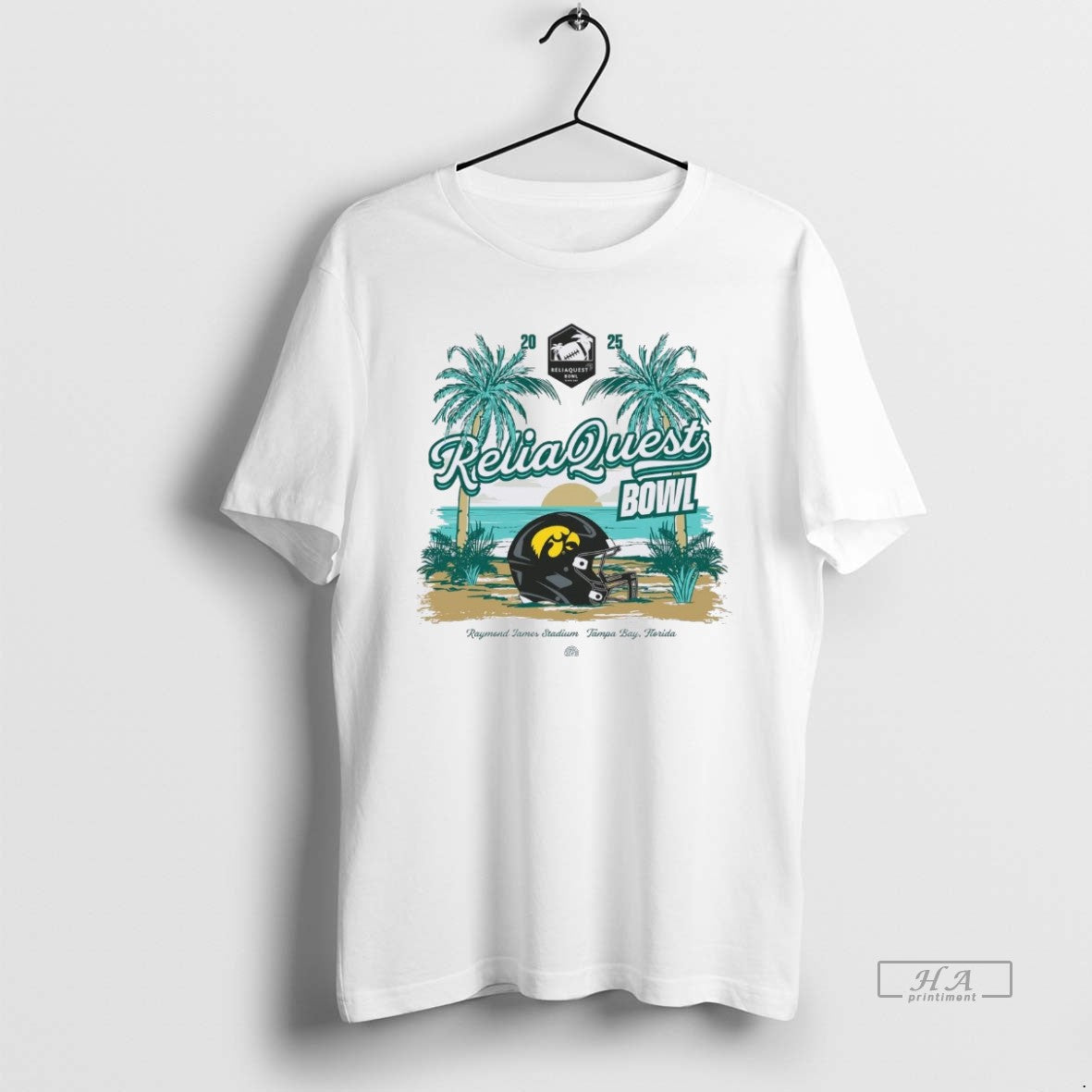 Official Iowa Hawkeyes 2025 Reliaquest Bowl Helmet Beach Christmas T-Shirts, Hoodie, Sweatshirt | PopFlextees.com