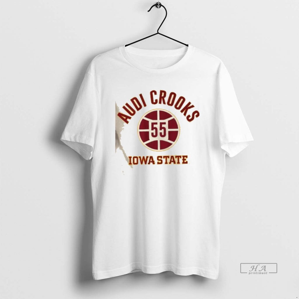 Official Iowa State Wbb Audi Crooks Name Number Ball 55 T-Shirts, Hoodie, Sweatshirt | PopFlextees.com