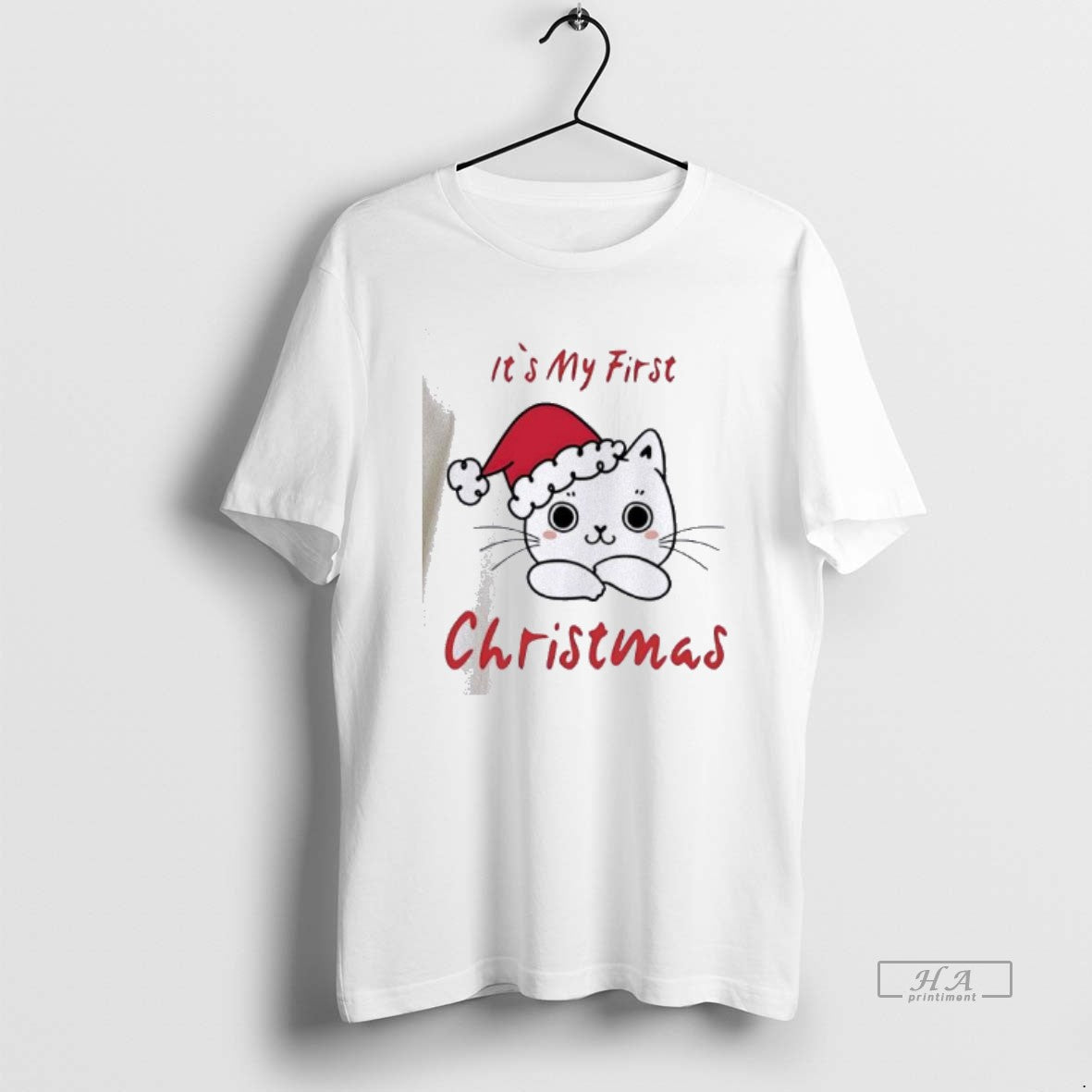 Official Its My First Christmas Cute Cat T-Shirts, Hoodie, Sweatshirt | PopFlextees.com
