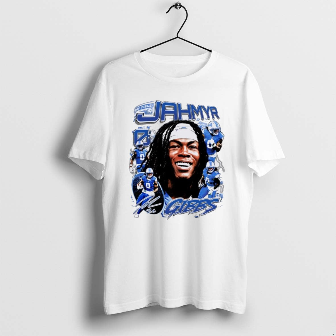 Official Jahmyr Gibbs Picture Collage Detroit Lions Christmas T-Shirts, Hoodie, Sweatshirt | PopFlextees.com