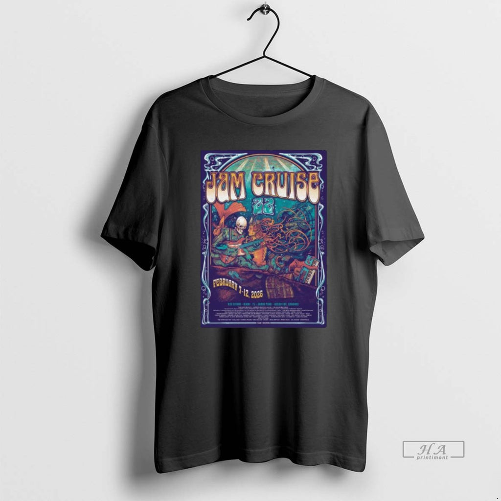 Official Jam Cruise 22 At Msc Divina In Miami Fl On Feb 7 2026 T-Shirts, Hoodie, Sweatshirt | PopFlextees.com