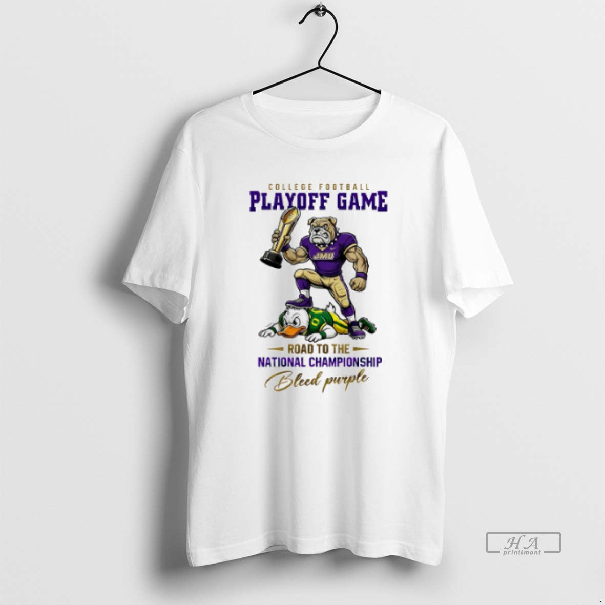 Official James Madison Dukes 2025 26 Cfp Road National Championship Bleed Purple Mascot T-Shirts, Hoodie, Sweatshirt