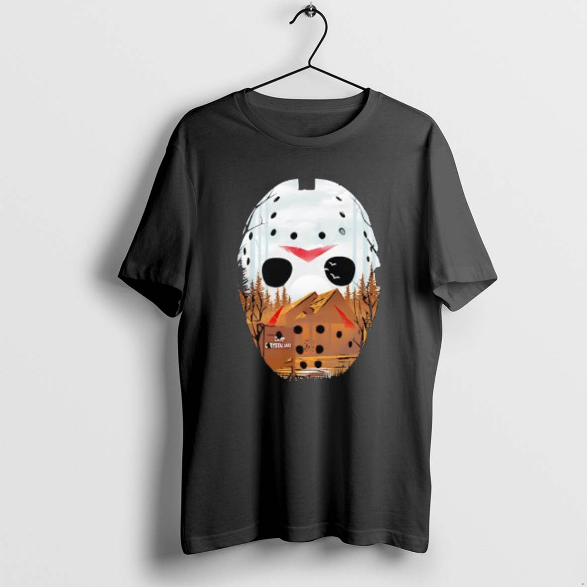 Official Jason Voorhees Mask Moon Over The Lake T-Shirts, Hoodie, Sweatshirt | PopFlextees.com