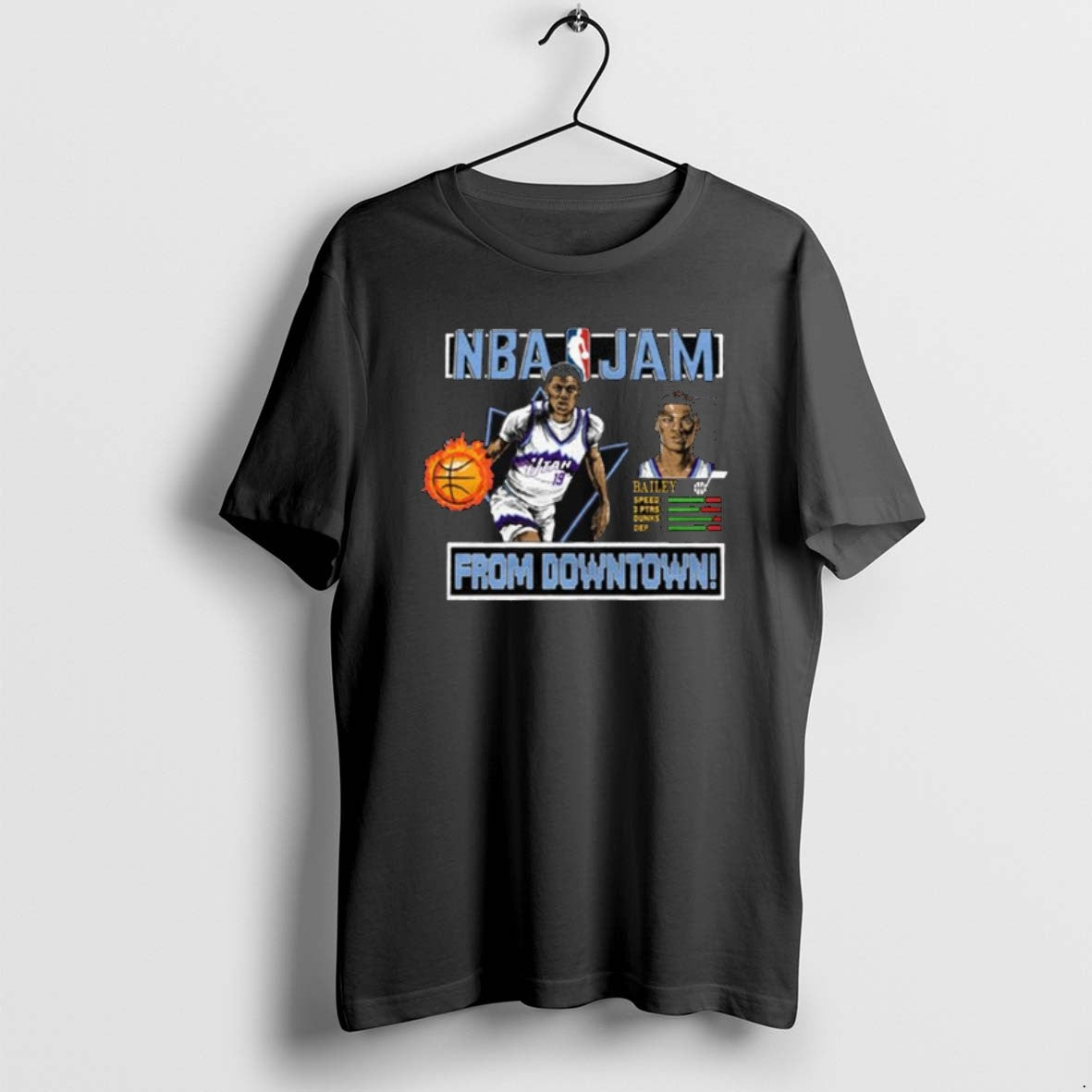 Official Jazz Ace Bailey Nba Jam From Downtown Long Sleve T-Shirts, Hoodie, Sweatshirt | PopFlextees.com