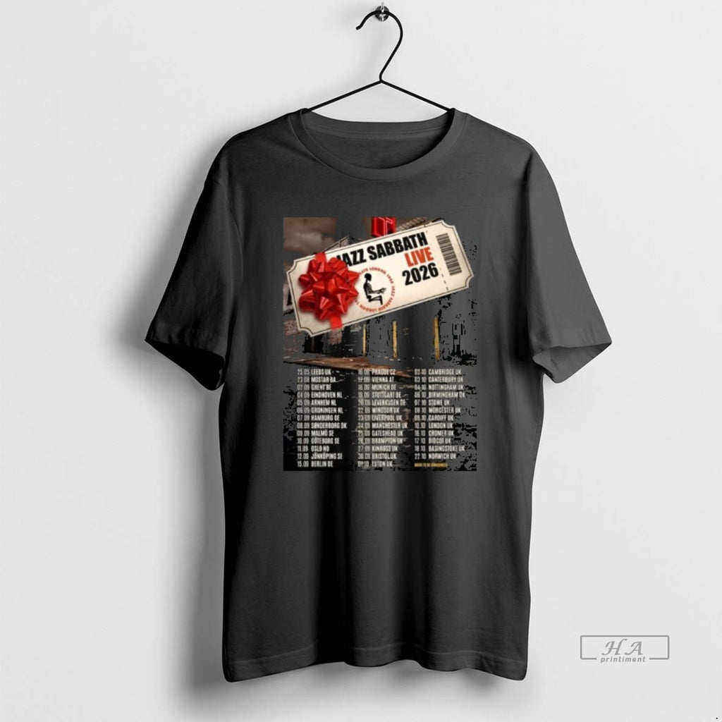 Official Jazz Sabbath Live 2026 Uk And Europe Schedule Dates T-Shirts, Hoodie, Sweatshirt | PopFlextees.com