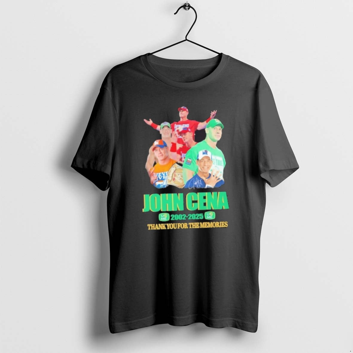 Official John Cena 2002 2025 Thank You For The Memories Signature T-Shirts, Hoodie, Sweatshirt | PopFlextees.com
