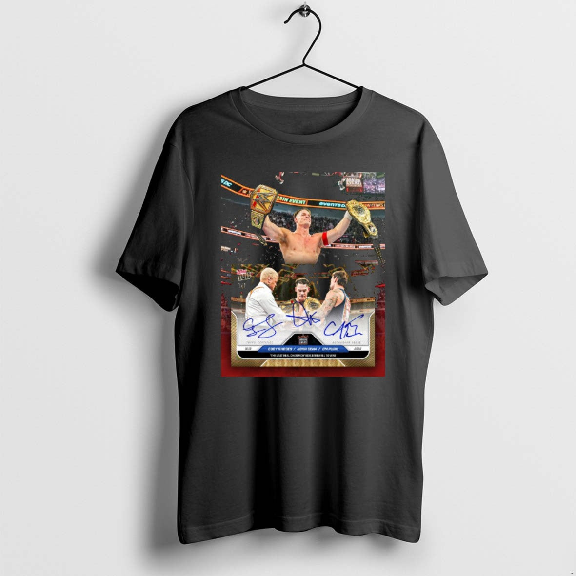 Official John Cena Cody Rhodes And Cm Punk The Last Real Champion Bids Farewell To T-Shirts, Hoodie, Sweatshirt