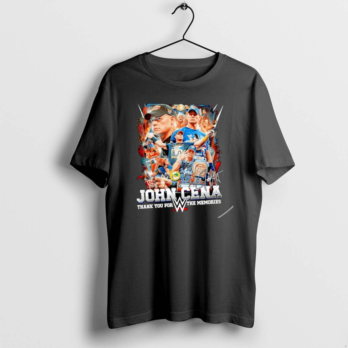 Official John Cena Thank You For The Memories Signature Christmas T-Shirts, Hoodie, Sweatshirt | PopFlextees.com