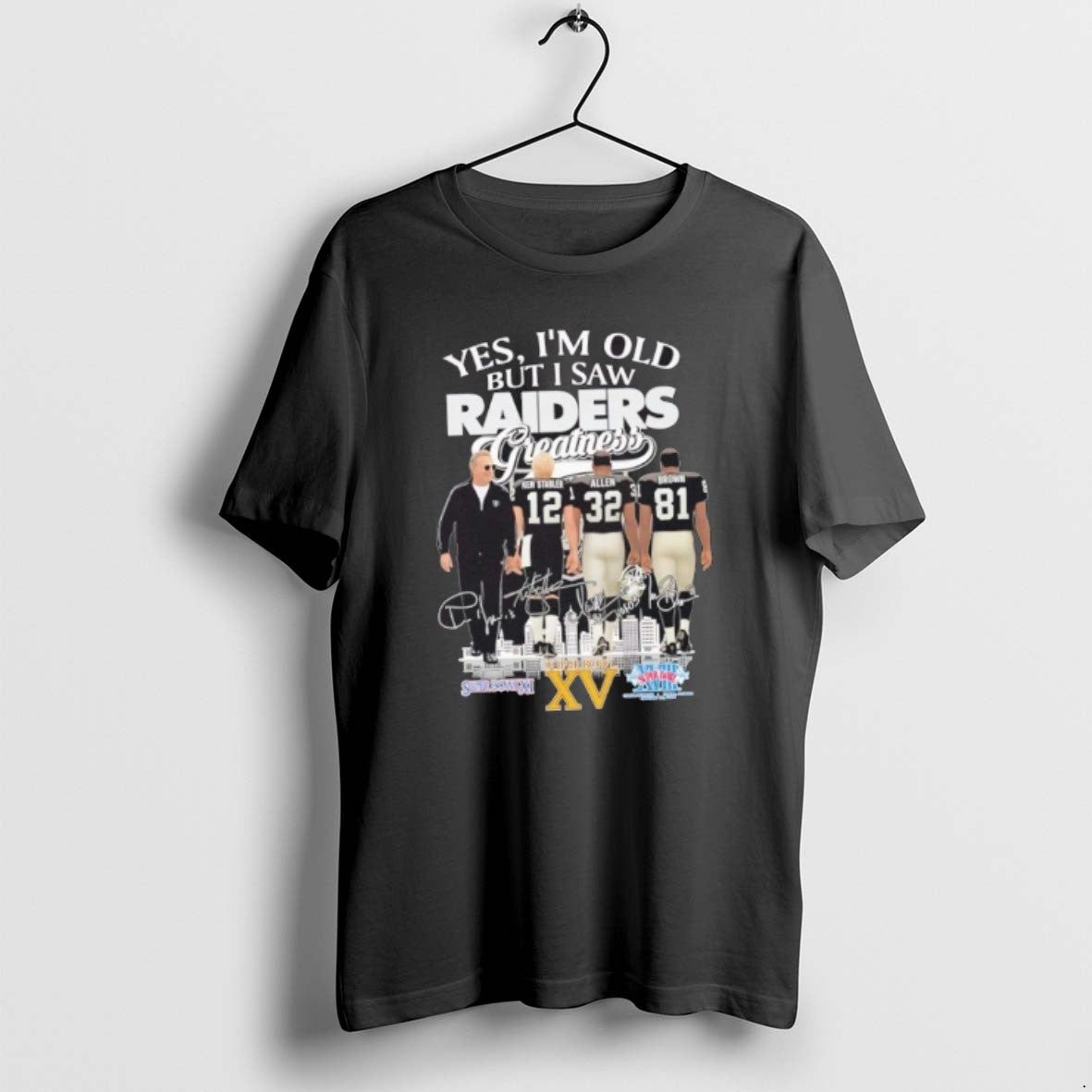Official John Madden Ken Stabler Allen Brown Yes Im Old But I Saw Las Vegas T-Shirts, Hoodie, Sweatshirt | PopFlextees.com