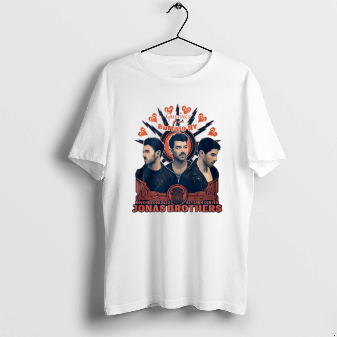 Official Jonas Brothers Greetings From Your Hometown Buffalo Ny T-Shirts, Hoodie, Sweatshirt | PopFlextees.com