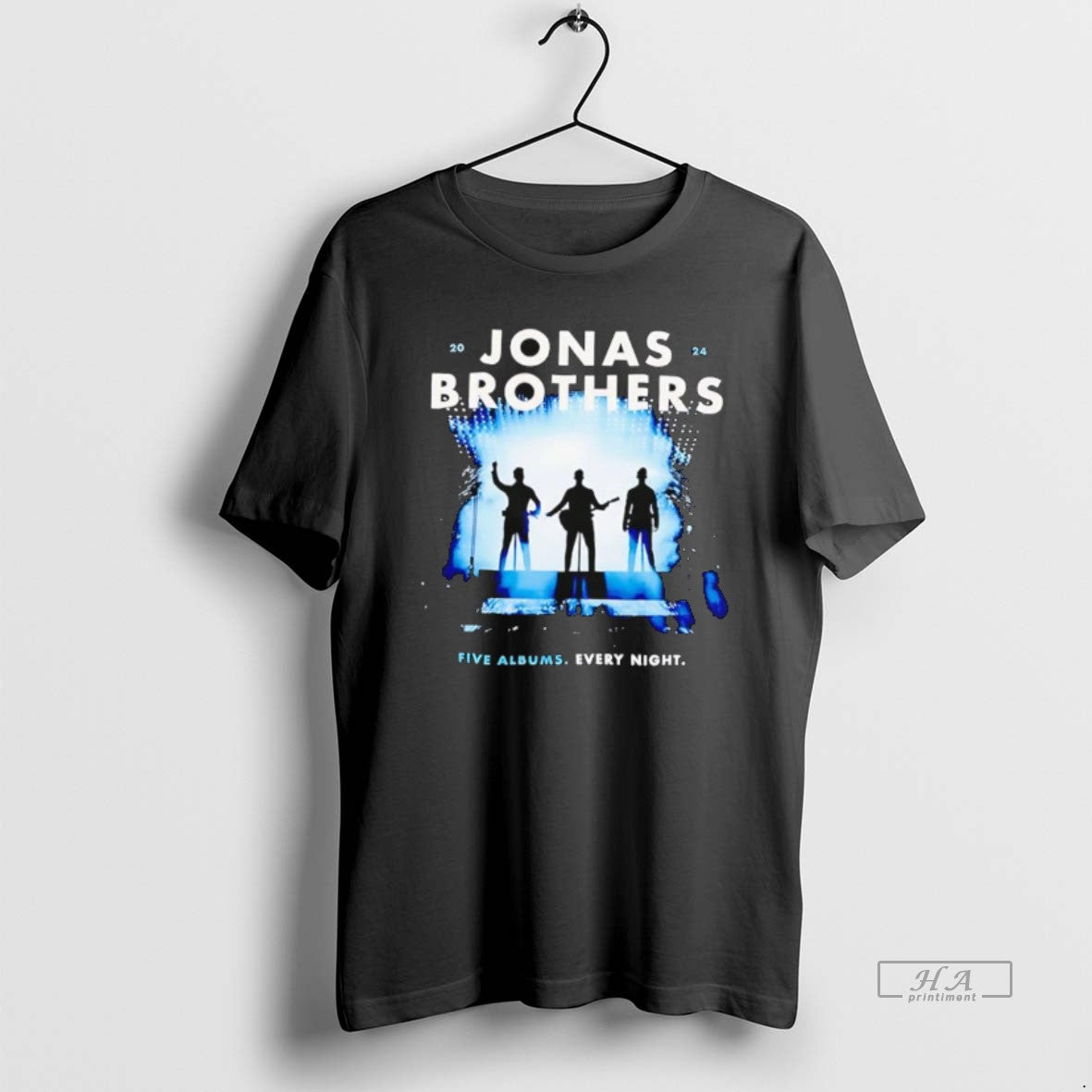 Official Jonas Brothers Five Albums Every Night T-Shirts, Hoodie, Sweatshirt | PopFlextees.com