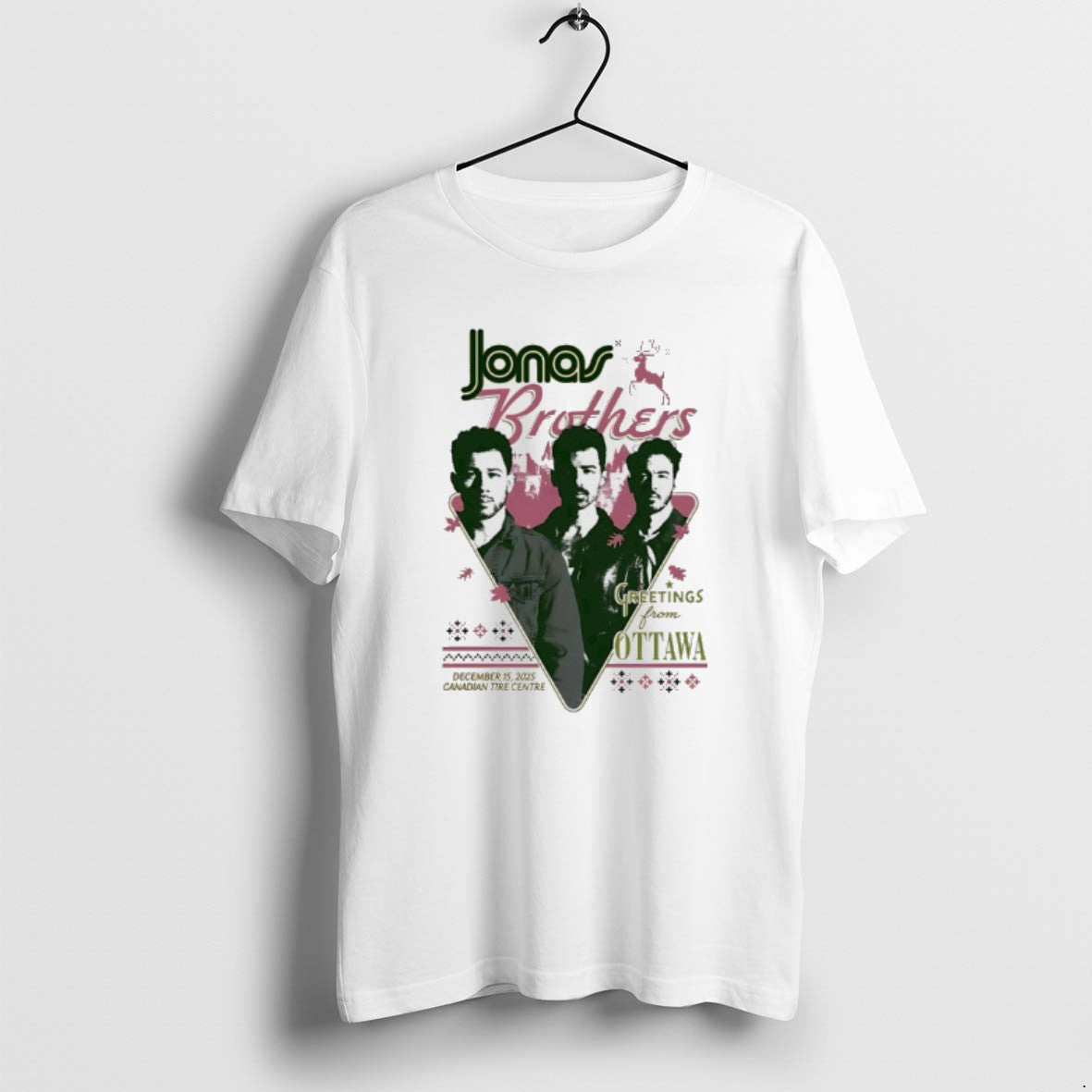Official Jonas Brothers Greetings From Ottawa Canadian Tire Centre 2025 T-Shirts, Hoodie, Sweatshirt | PopFlextees.com