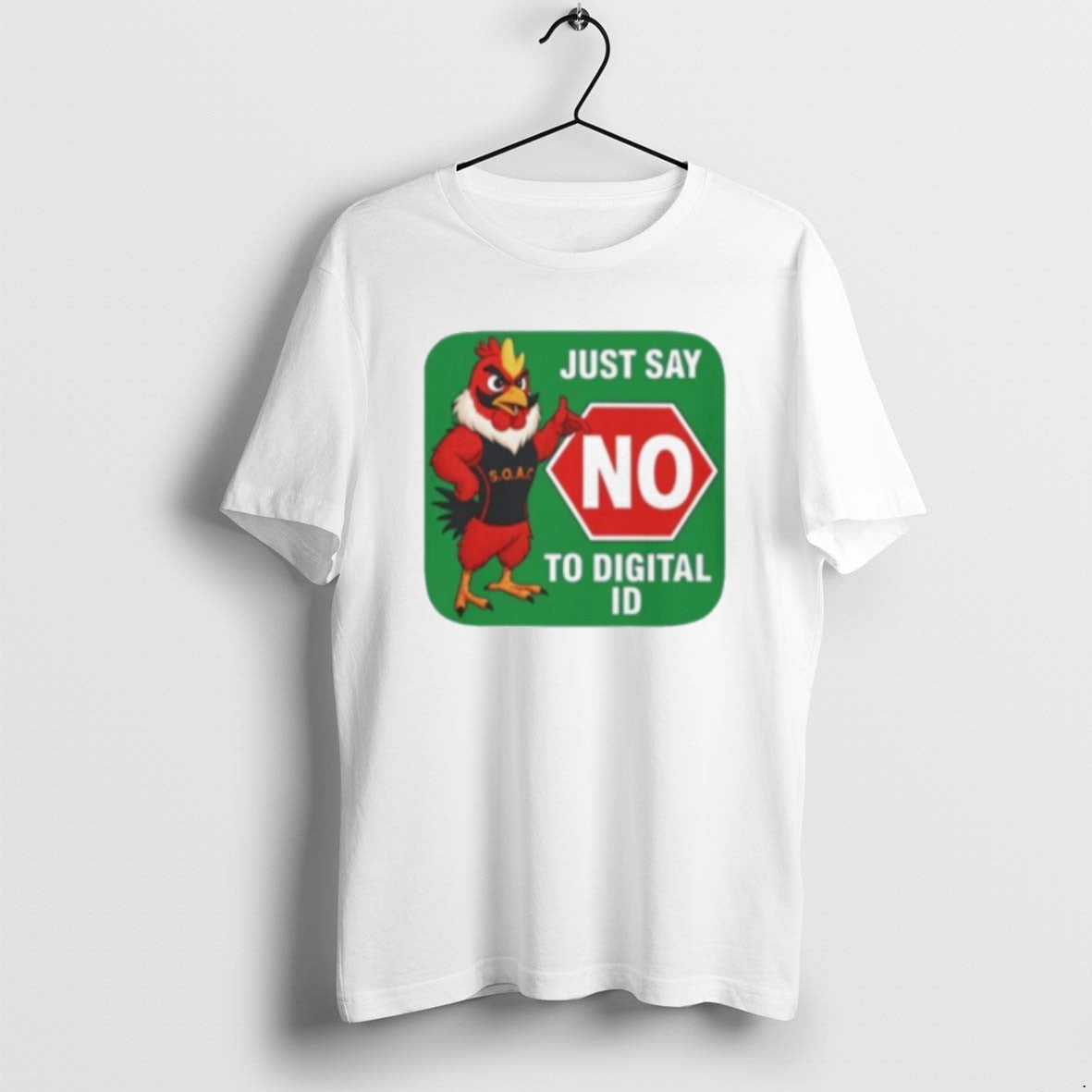 Official Just Say No To Digital Id T-Shirts, Hoodie, Sweatshirt | PopFlextees.com