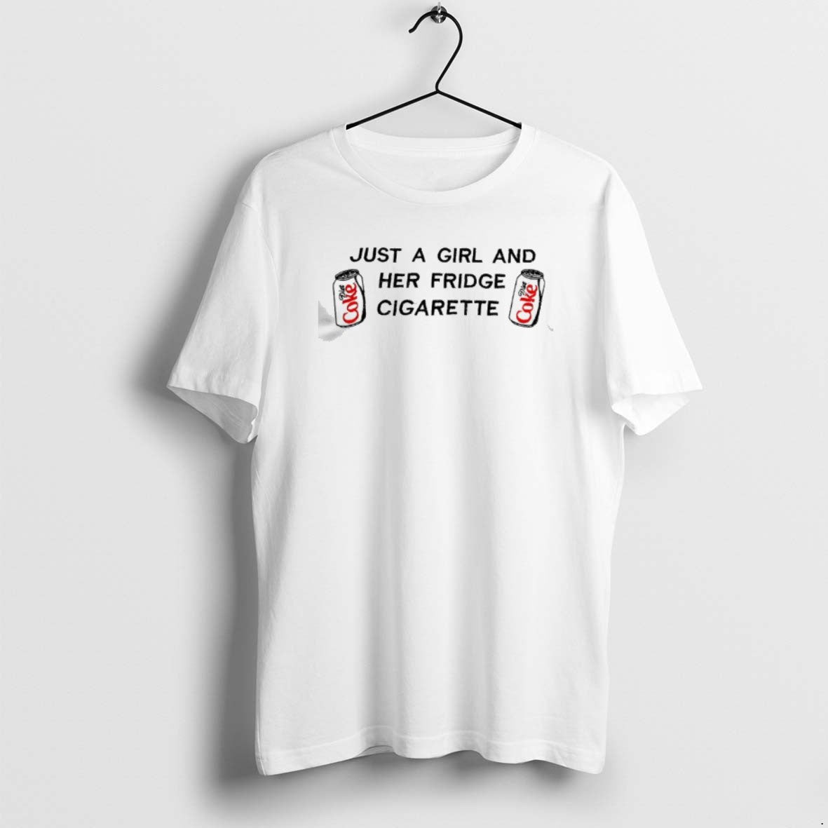 Official Just A Girl And Her Fridge Cigarette Diet Coke T-Shirts, Hoodie, Sweatshirt | PopFlextees.com