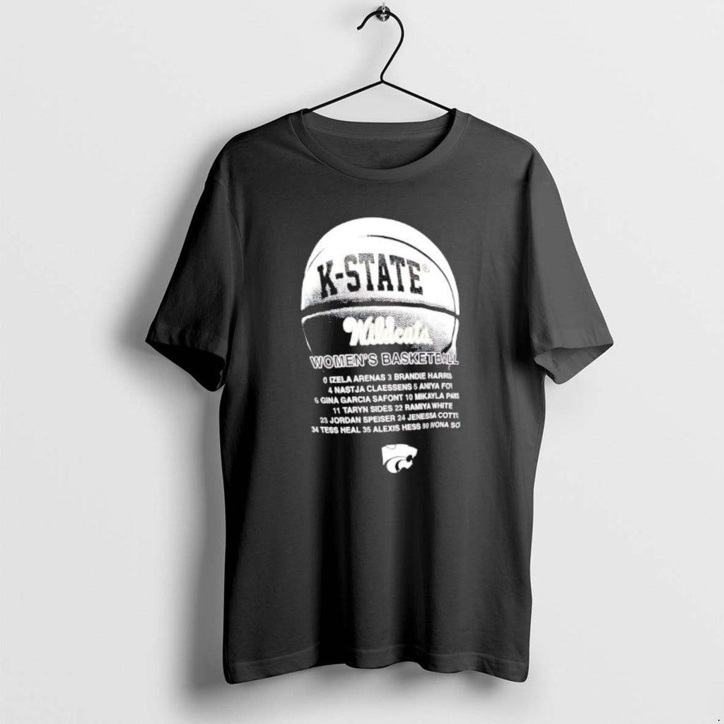 Official K State Wildcats Womens Basketball Players Listed Name T-Shirts, Hoodie, Sweatshirt | PopFlextees.com