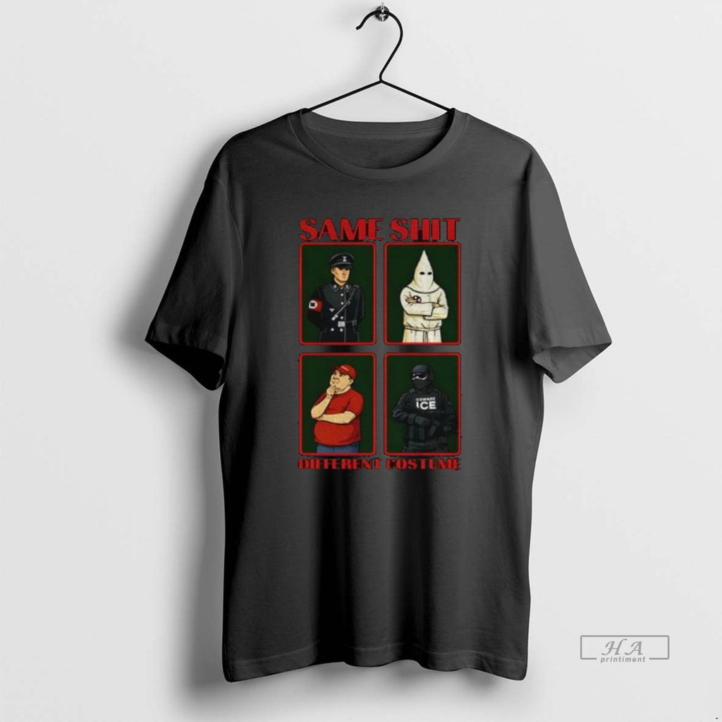 Official Kkk Maga Same Shit Different Costume Graphic T-Shirts, Hoodie, Sweatshirt | PopFlextees.com