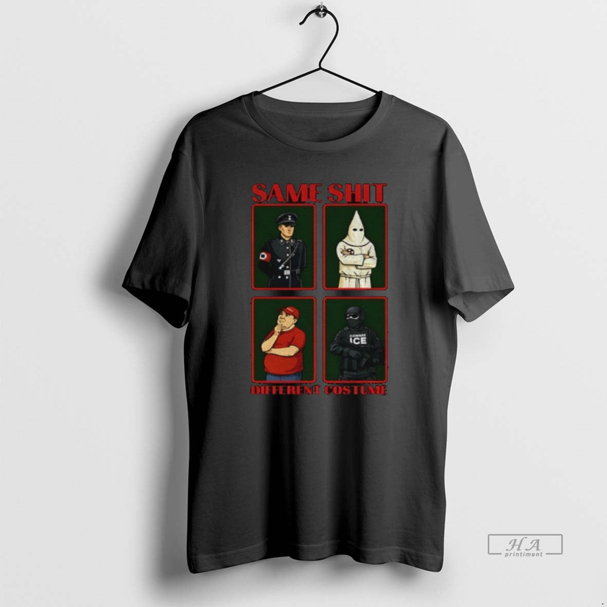Official Kkk Maga Same Shit Different Costume Graphic T-Shirts, Hoodie, Sweatshirt | PopFlextees.com