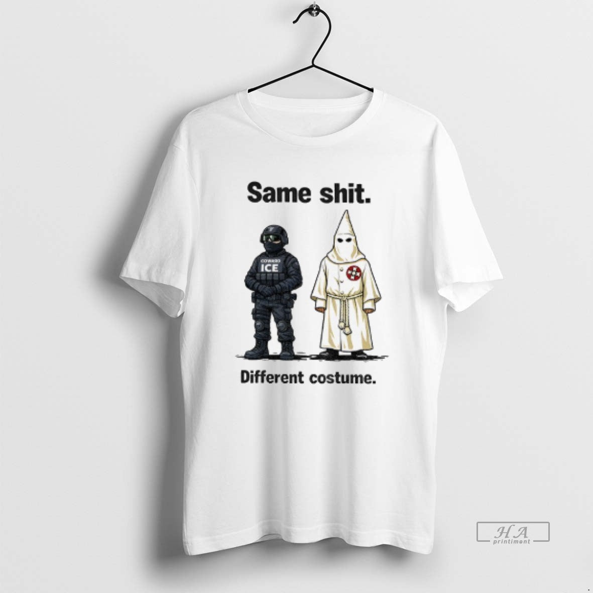 Official Kkk Coward Ice Same Shit Different Costume T-Shirts, Hoodie, Sweatshirt | PopFlextees.com