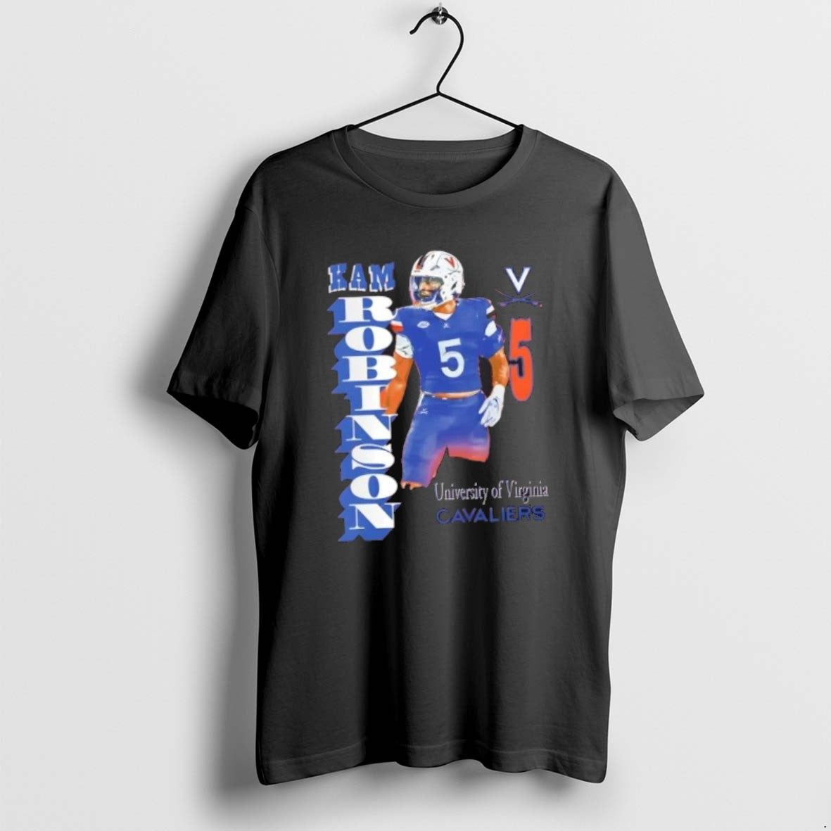 Official Kam Robinson Virginia Cavaliers Portrait T-Shirts, Hoodie, Sweatshirt | PopFlextees.com