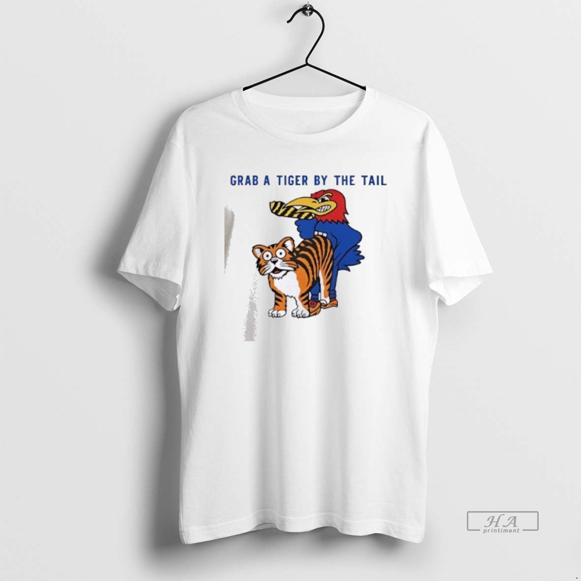 Official Kansas Vs Missouri Rivalry Grab A Tiger By The Tail T-Shirts, Hoodie, Sweatshirt | PopFlextees.com