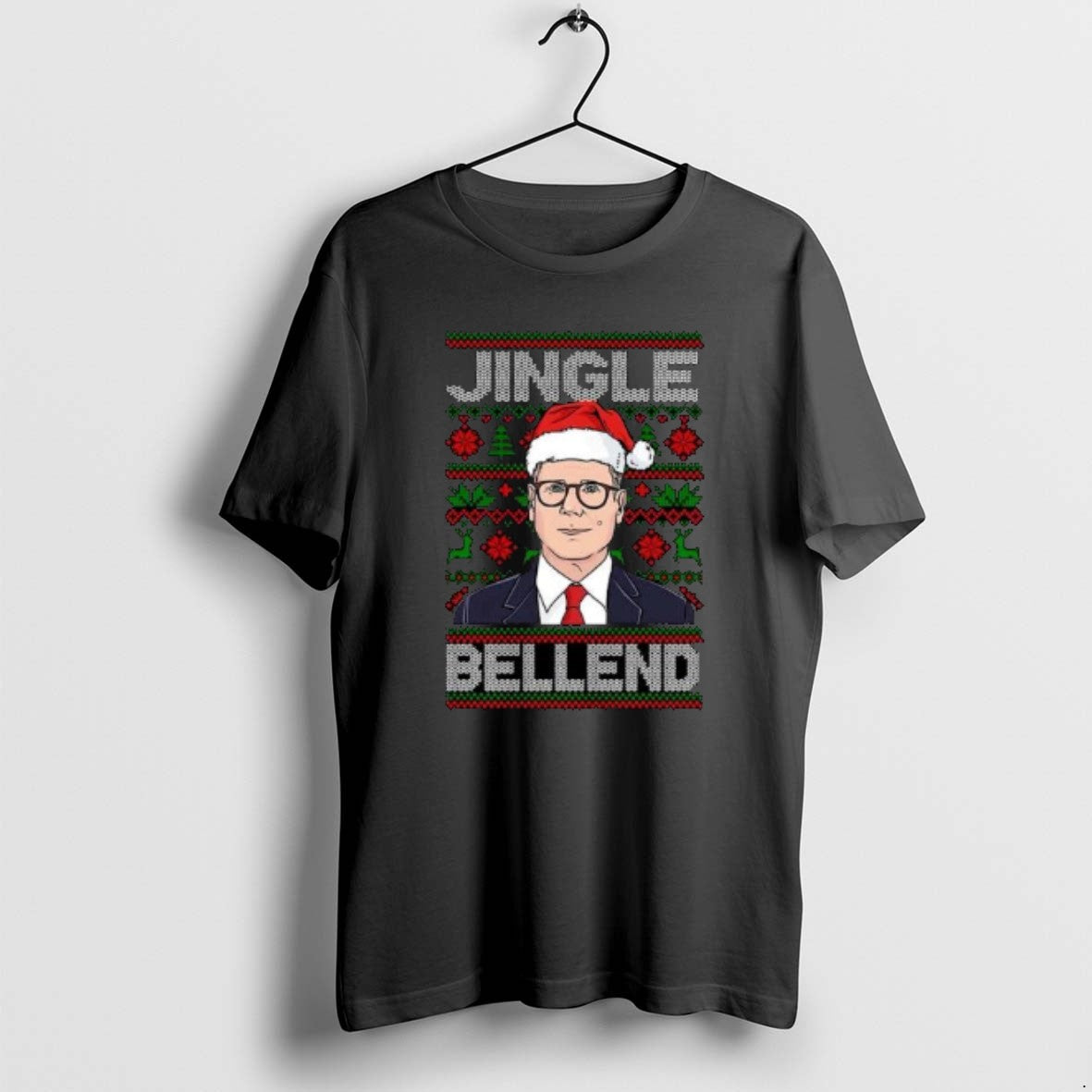 Official Keir Starmer Jingle Bellend Ugly Christmas Circle Black T-Shirts, Hoodie, Sweatshirt | PopFlextees.com