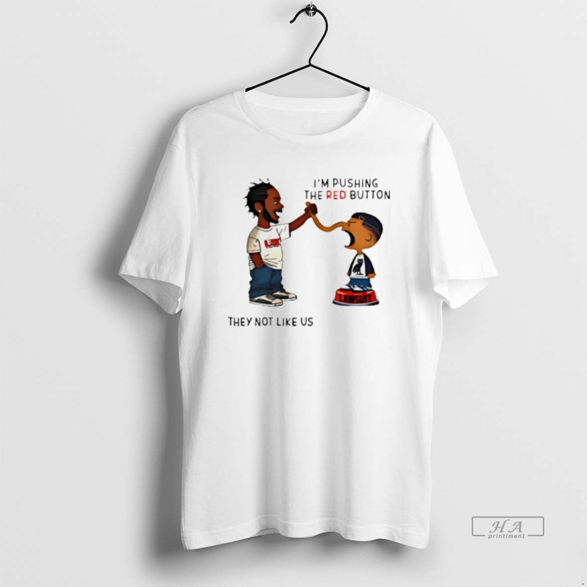 Official Kendrick Lamar Im Pushing Red Button They Not Like Us T-Shirts, Hoodie, Sweatshirt