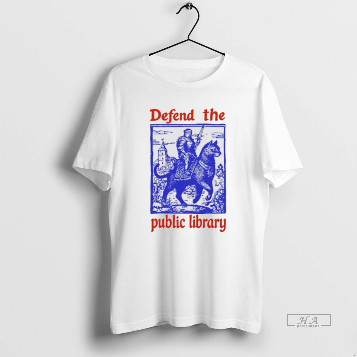 Official Knight Cat Defend The Public Library T-Shirts, Hoodie, Sweatshirt | PopFlextees.com