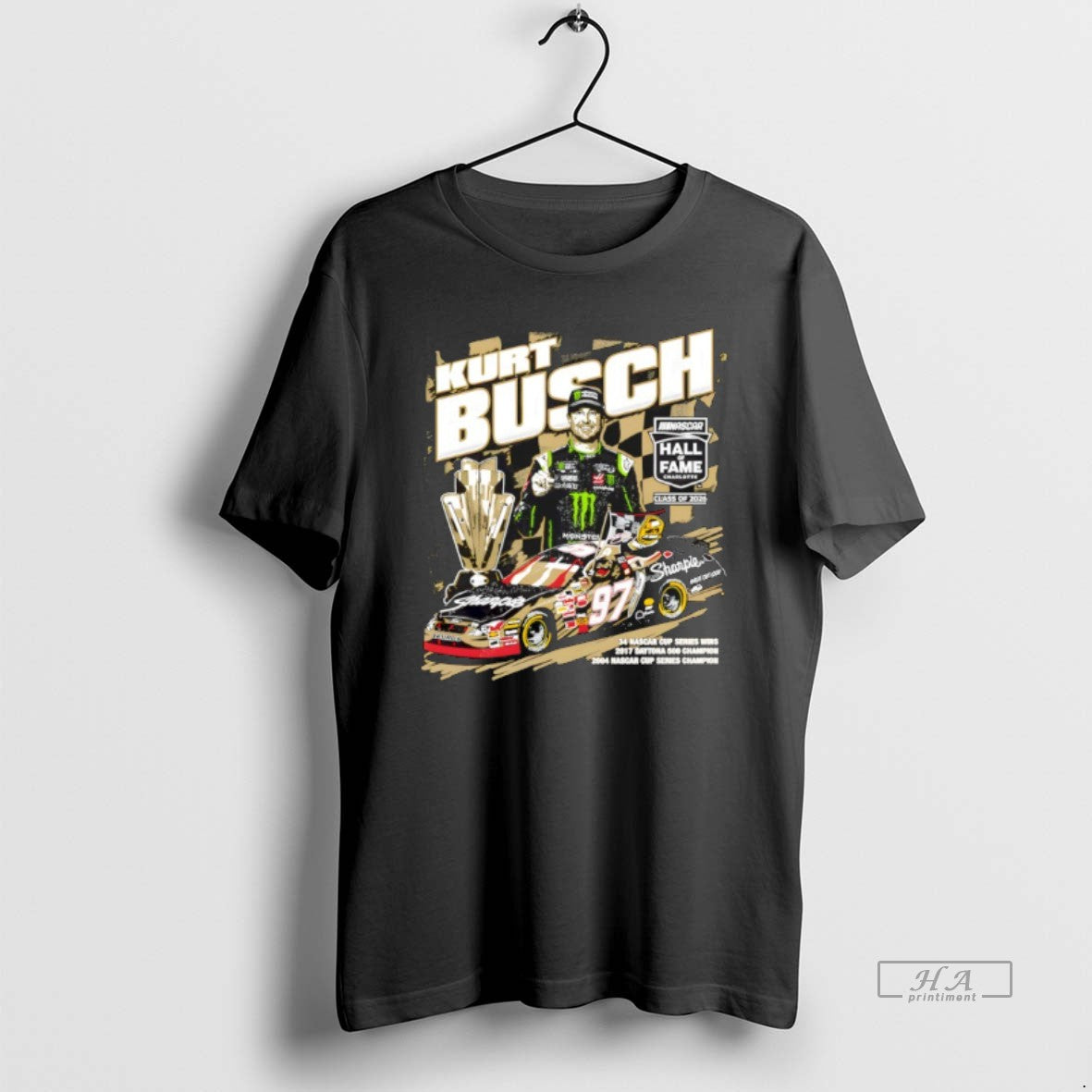 Official Kurt Busch Checkered Flag Sports Nascar 2026 Hall Of Fame T-Shirts, Hoodie, Sweatshirt | PopFlextees.com