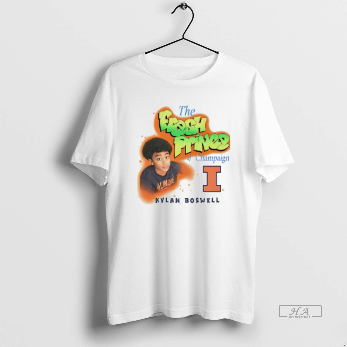 Official Kylan Boswell Illinois Fighting Illini The Fresh Prince Of Champaign T-Shirts, Hoodie, Sweatshirt | PopFlextees.com