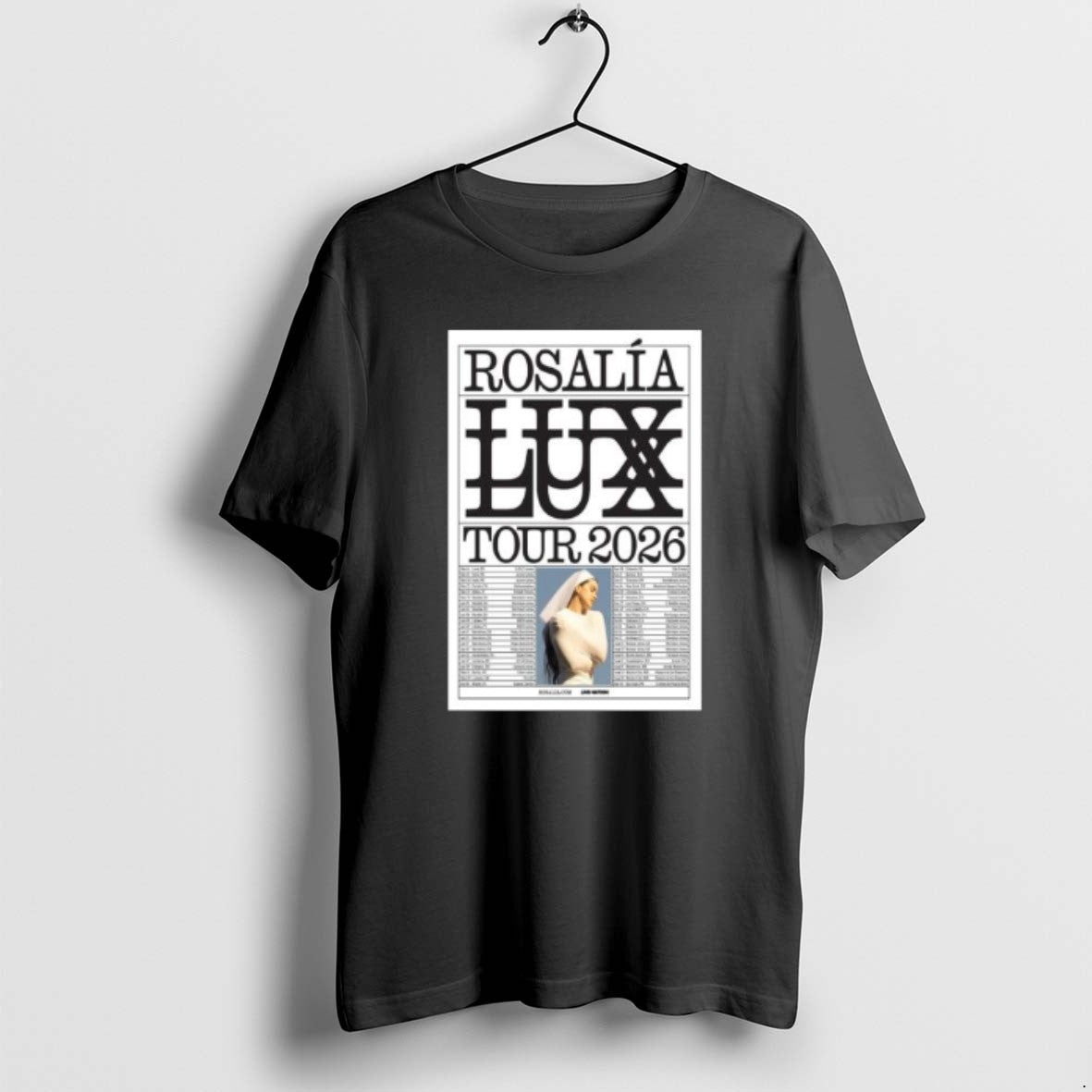 Official La Rosalia Lux Tour Show 2026 Circle Black T-Shirts, Hoodie, Sweatshirt | PopFlextees.com