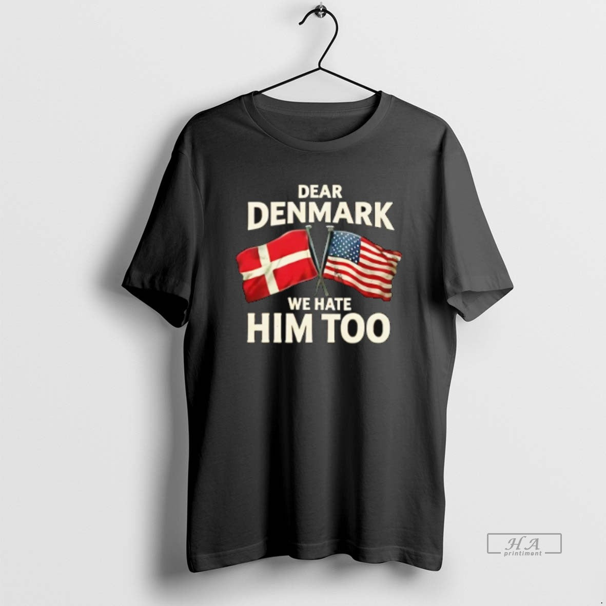 Official Lady Dear Denmark We Hate Him Too T-Shirts, Hoodie, Sweatshirt | PopFlextees.com