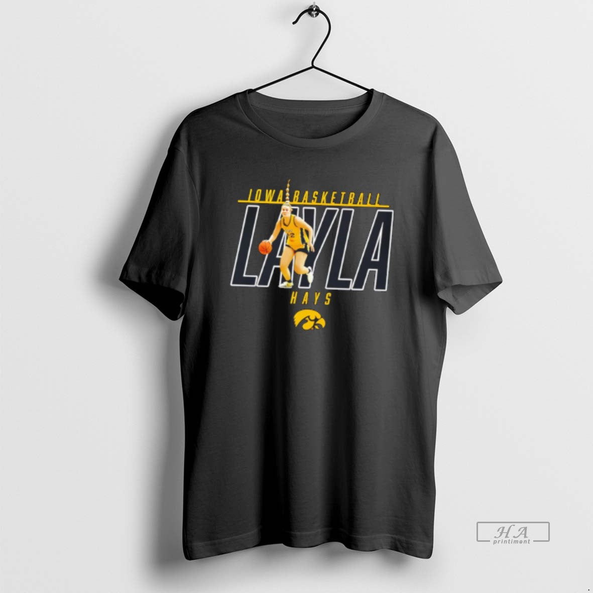 Official Layla Hays Iowa Hawkeyes Illustrated Tee Hoodie, Sweatshirt | PopFlextees.com