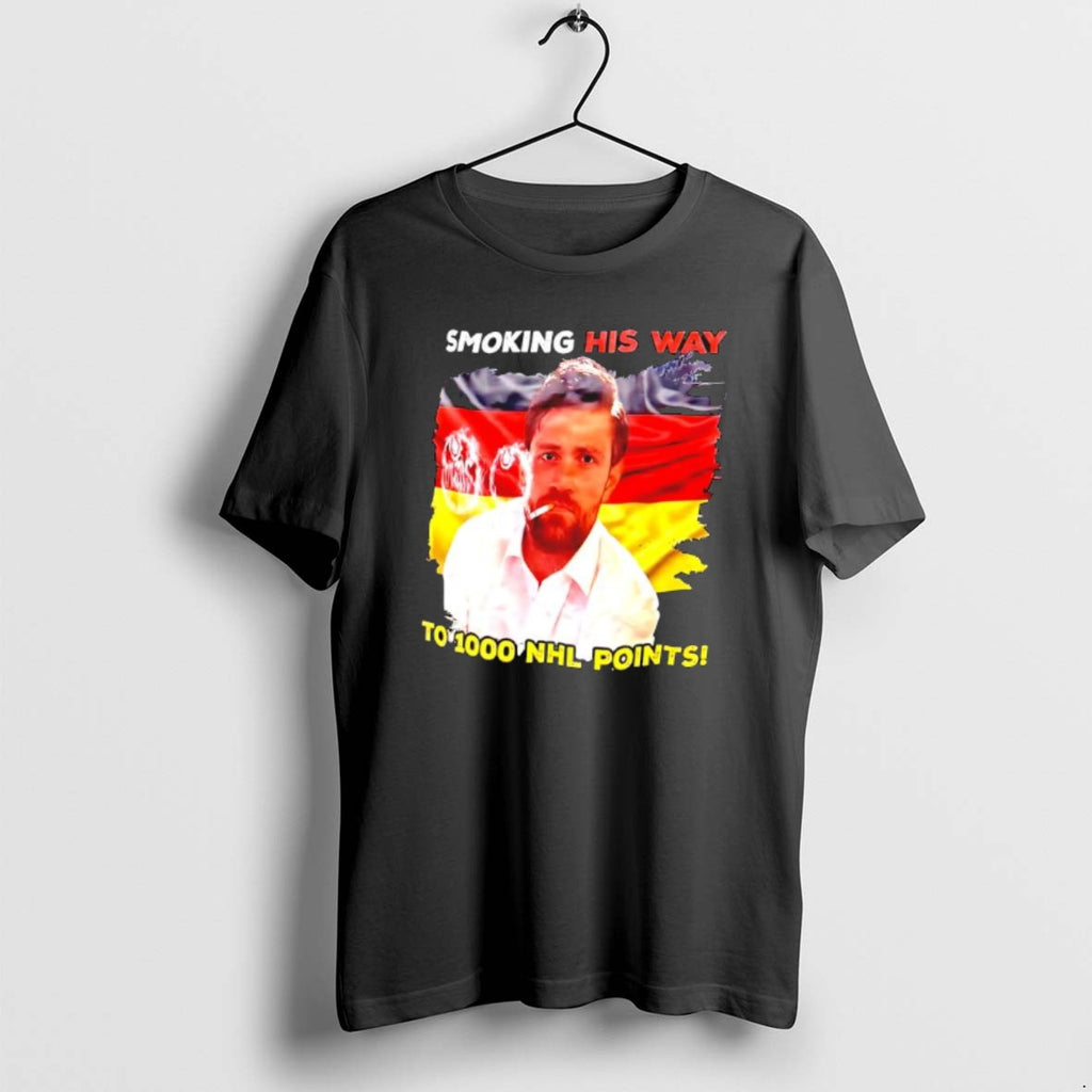 Official Leon Draisaitl Smoking His Way To 1000 Nhl Points T-Shirts, Hoodie, Sweatshirt | PopFlextees.com