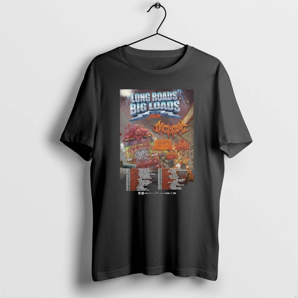 Official Long Roads Big Loads Tour 2026 Schedule Tour Dates Long Sleve T-Shirts, Hoodie, Sweatshirt | PopFlextees.com