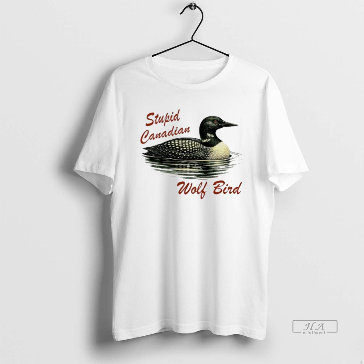 Official Loon Stupid Canadian Wolf Bird T-Shirts, Hoodie, Sweatshirt | PopFlextees.com