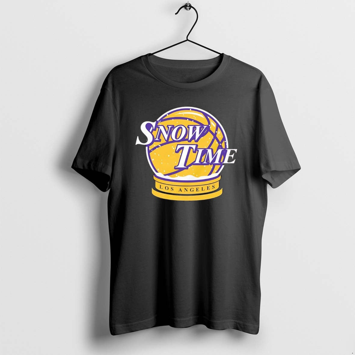 Official Los Angeles Lakers Snow Time Christmas Chriast T-Shirts, Hoodie, Sweatshirt | PopFlextees.com