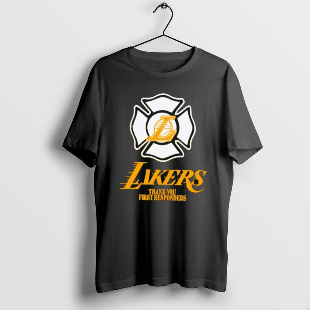 Official Los Angeles Lakers X La Strong Thank You First Responder 2025 T-Shirts, Hoodie, Sweatshirt | PopFlextees.com